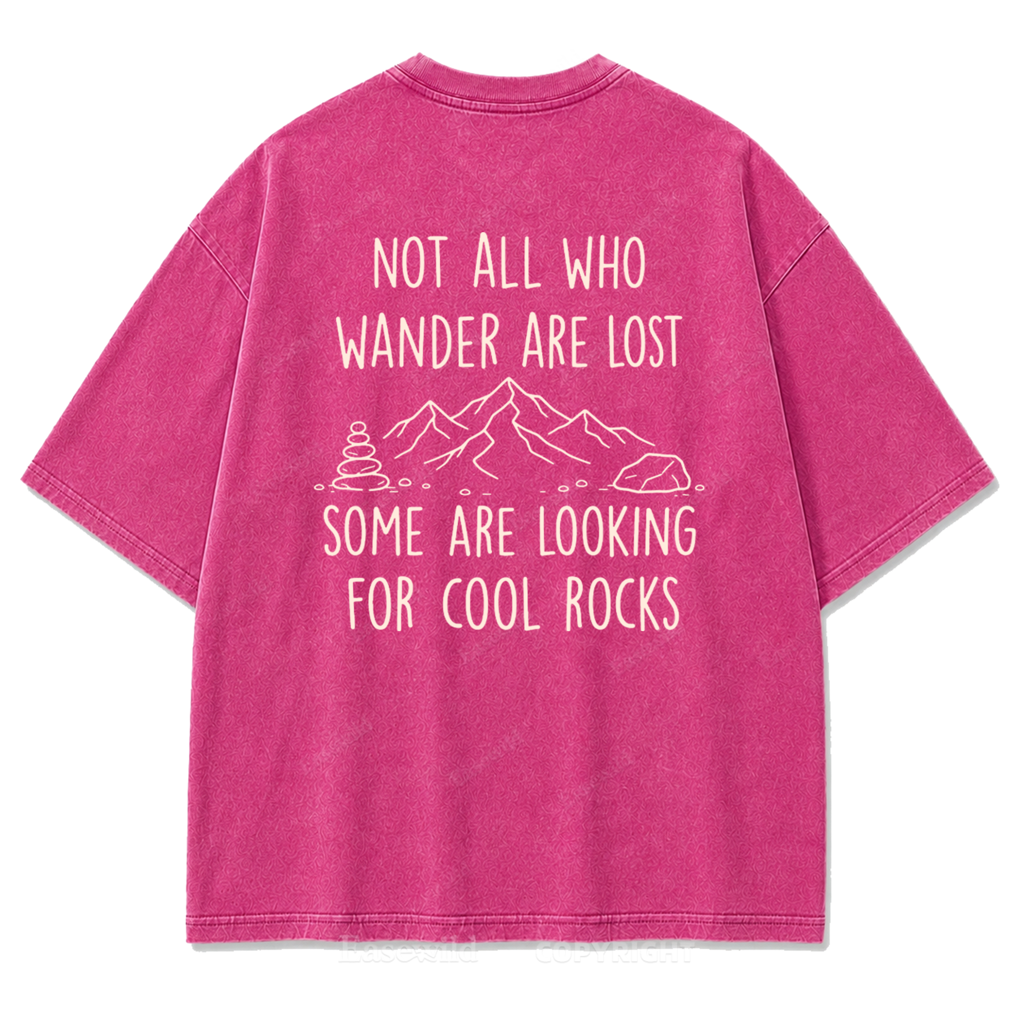 Cool Rocks Explorer Washed Print Tee