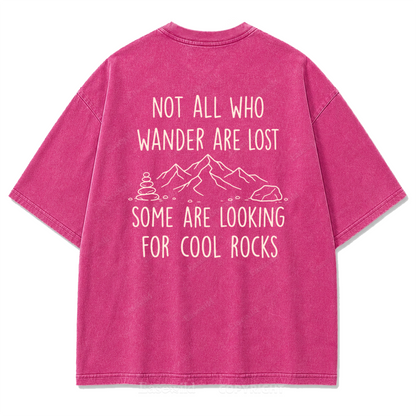 Cool Rocks Explorer Washed Print Tee