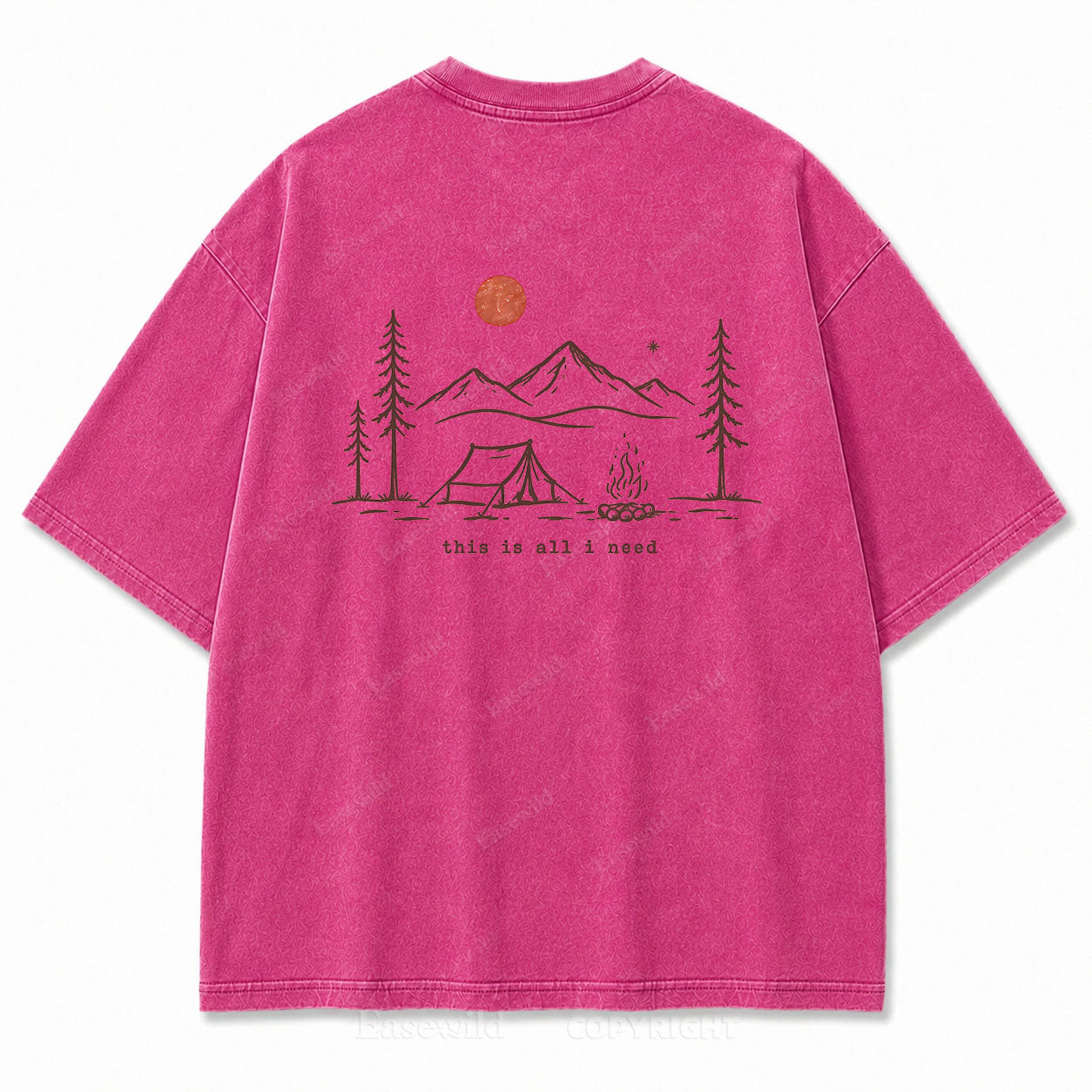 This Is All I Need Camping Washed Print Tee