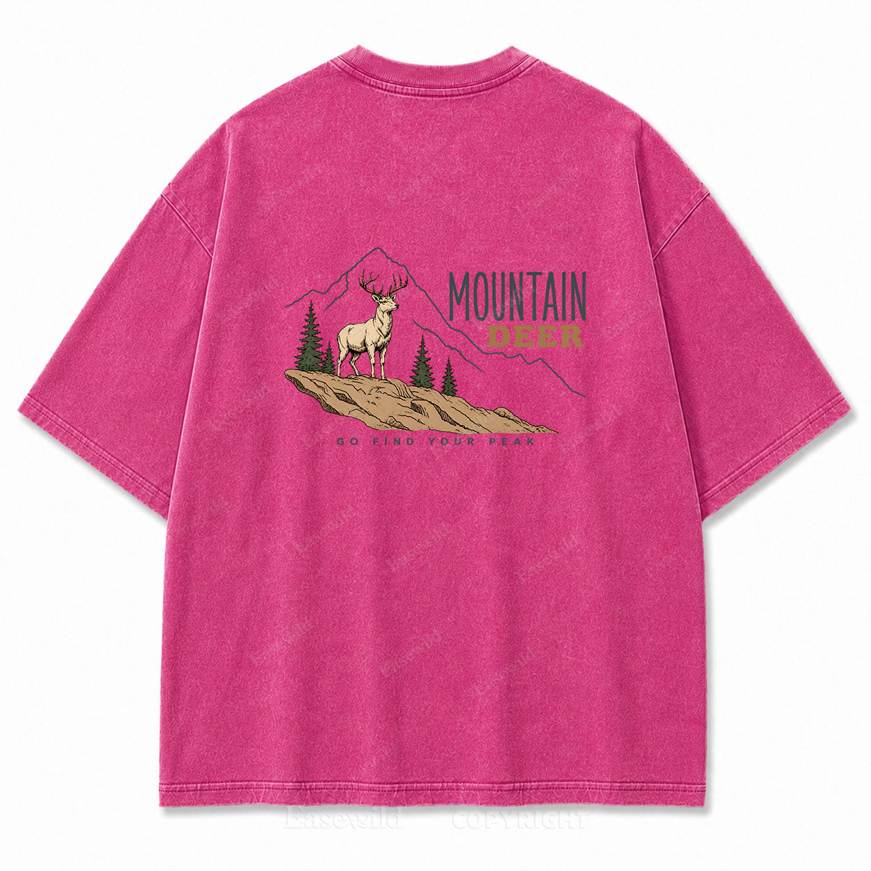 Go Find Your Peak Washed Print Tee