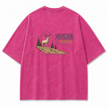Go Find Your Peak Washed Print Tee