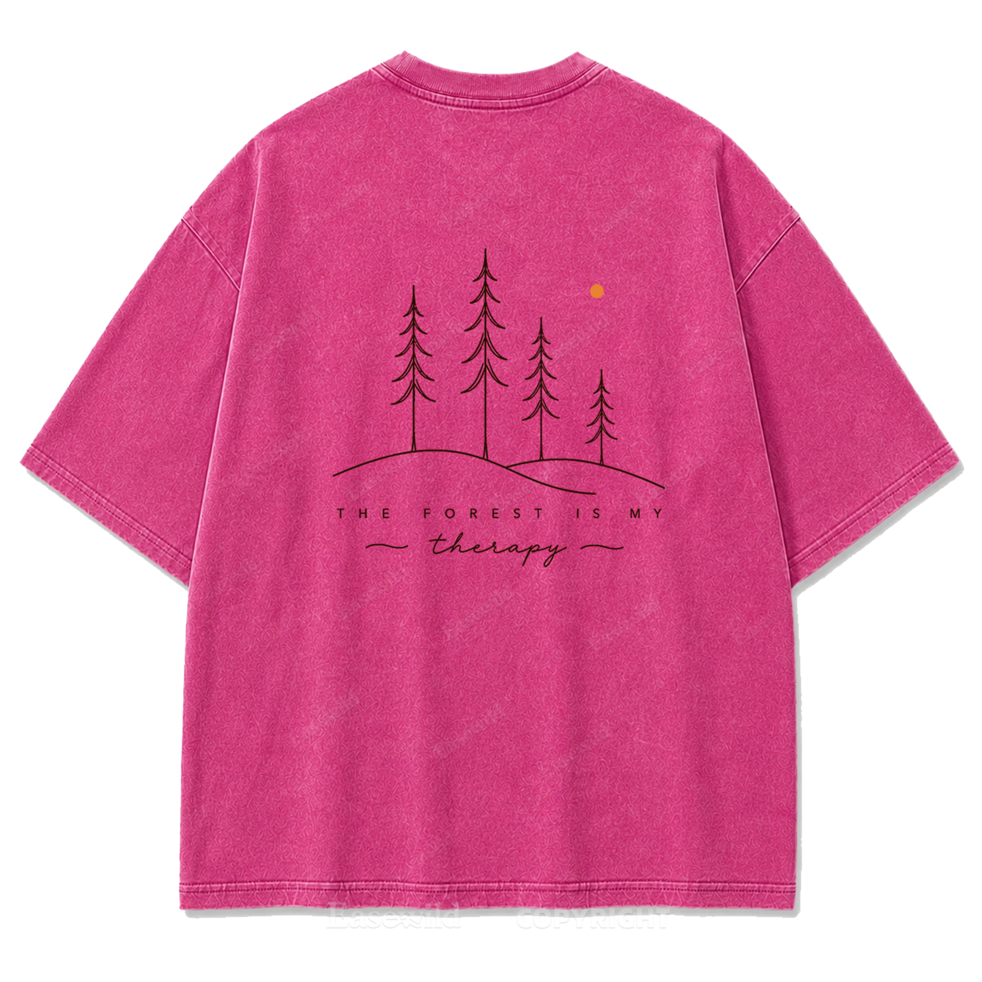 The Forest Is My Therapy Washed Print Tee