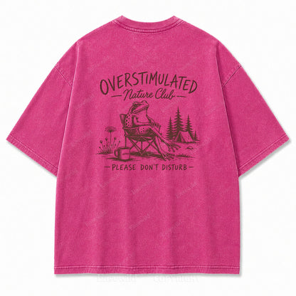 Overstimulated Nature Club Washed Print Tee