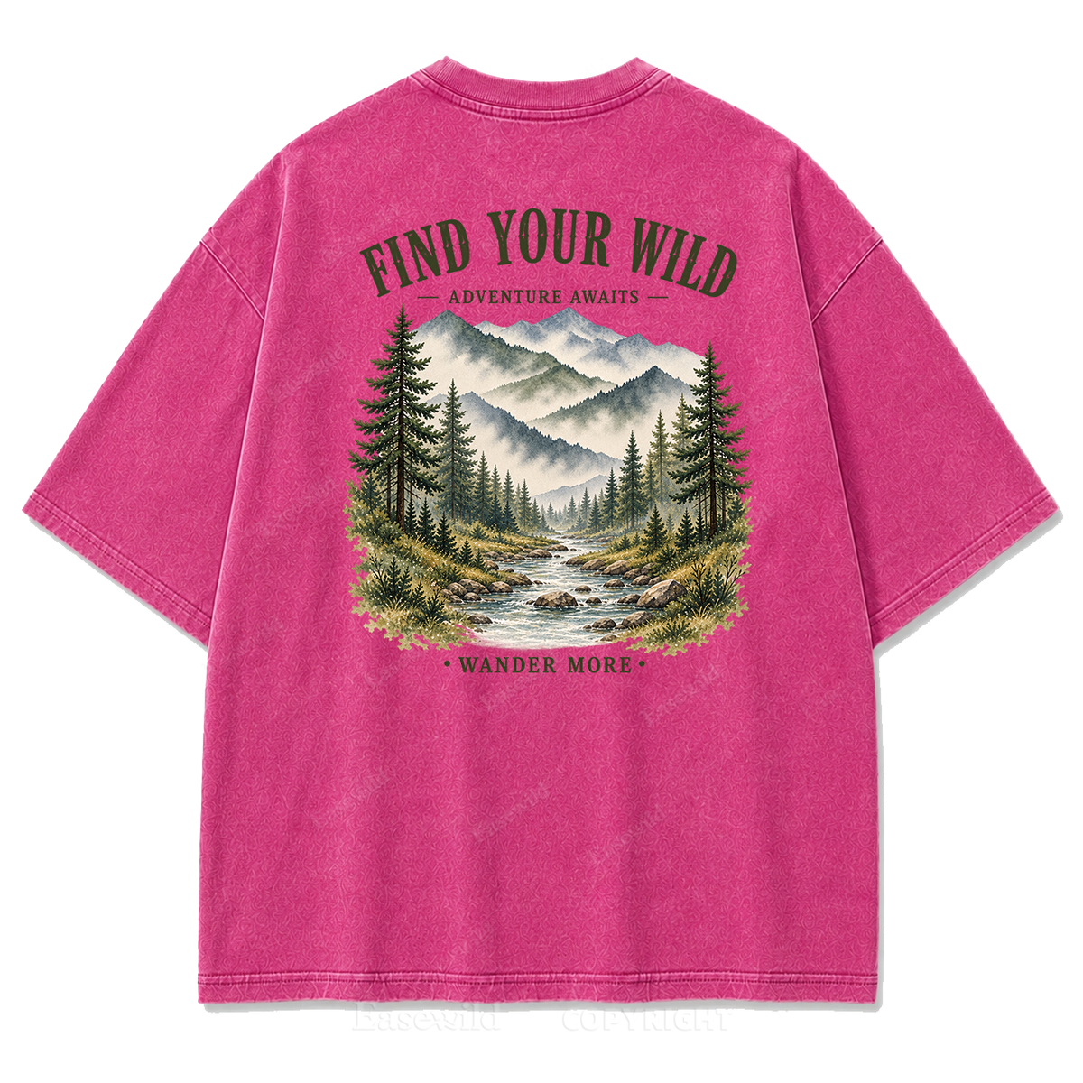 Find Your Wild Mountain Adventure Print Tee