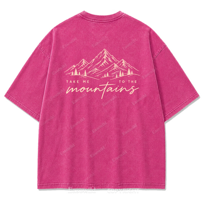 Mountain State of Mind Washed Print Tee