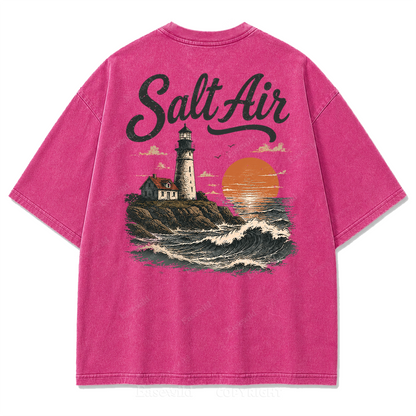 Salt Air Lighthouse Washed Print Tee