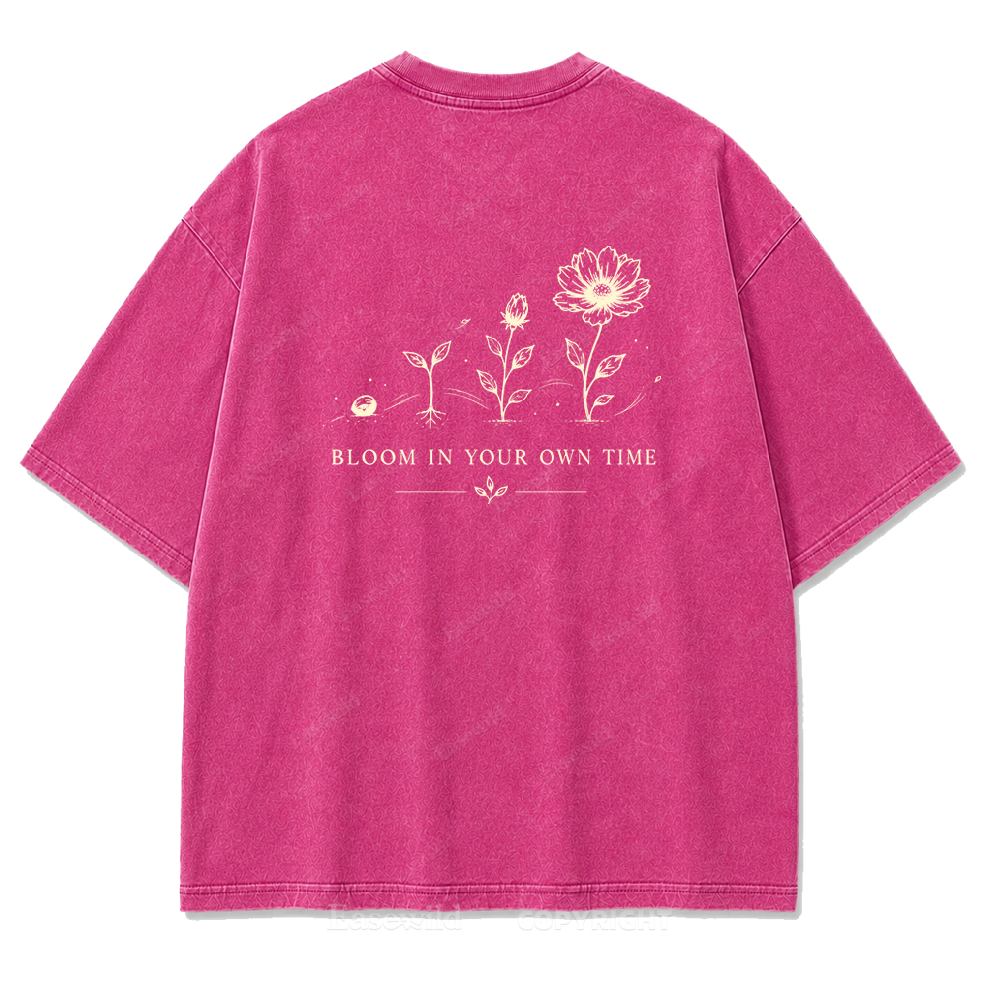 Bloom In Your Own Time Washed Print Tee
