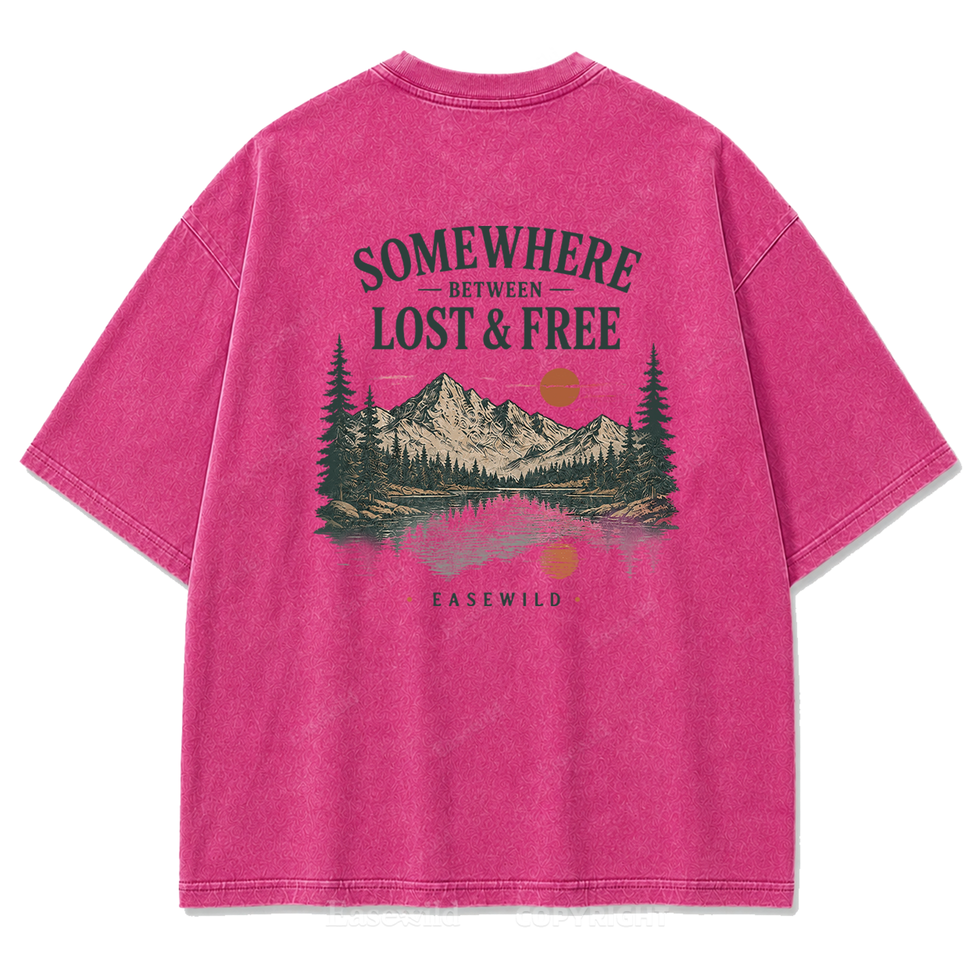 Wilderness Reflections Mountain Washed Print Tee