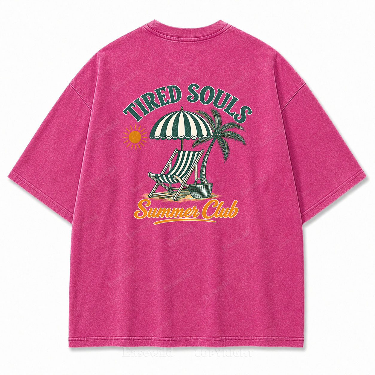 Tired Souls Summer Club Washed Print Tee