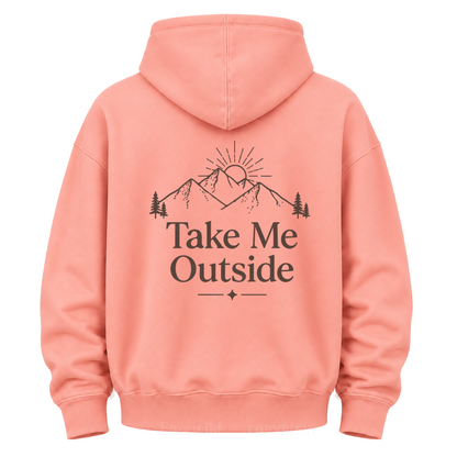 Take Me Outside Mountain Grafik-Kapuzenpullover