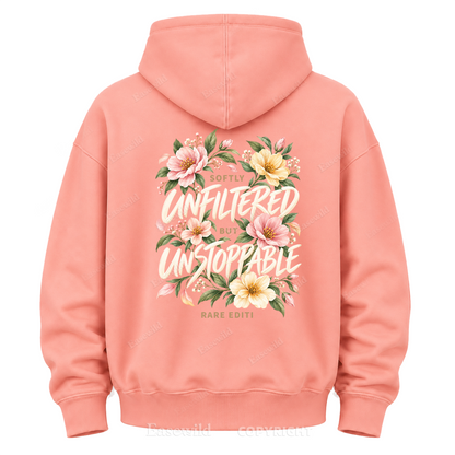 Softly Unfiltered Floral Graphic Hoodie