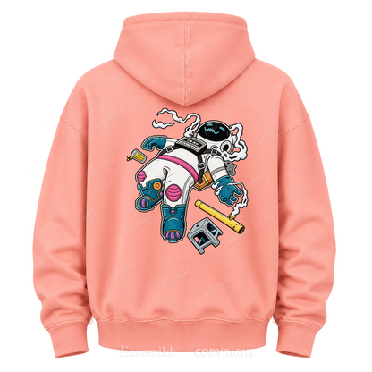Relaxed Astronaut Graphic Hoodie