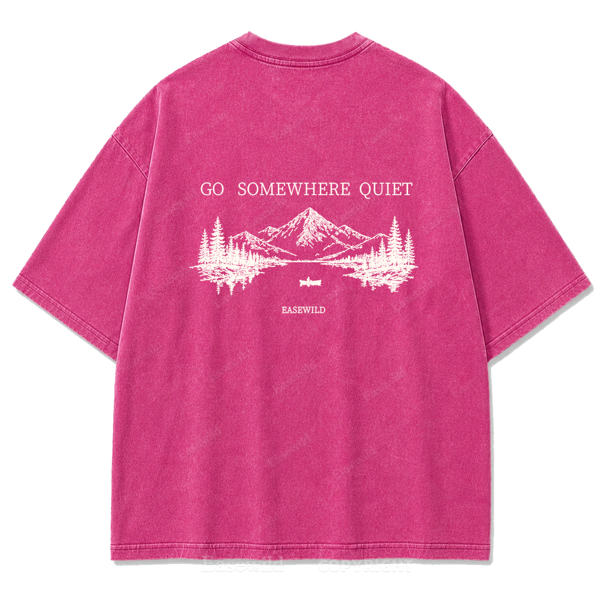 Go Somewhere Quiet Washed Print Tee