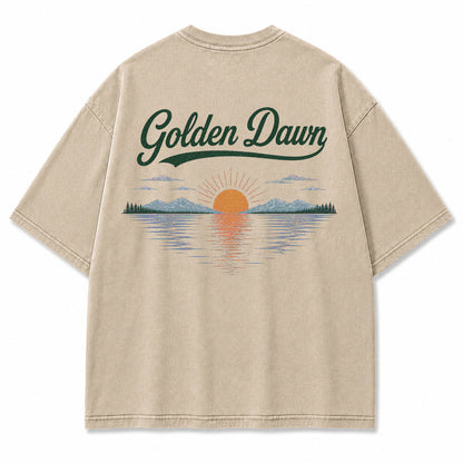 Golden Dawn Lake Graphic T-Shirt