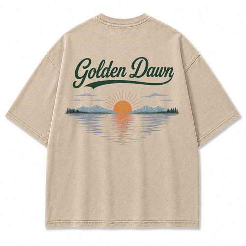 Golden Dawn Lake Graphic T-Shirt
