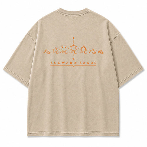 Sunward Sands Solar Cycle Graphic T-Shirt