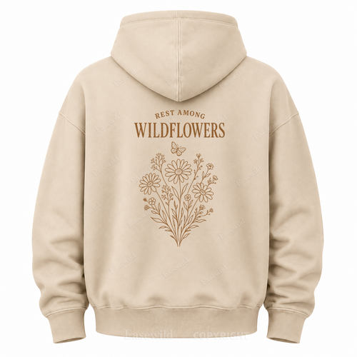 Rest Among Wildflowers Graphic Hoodie