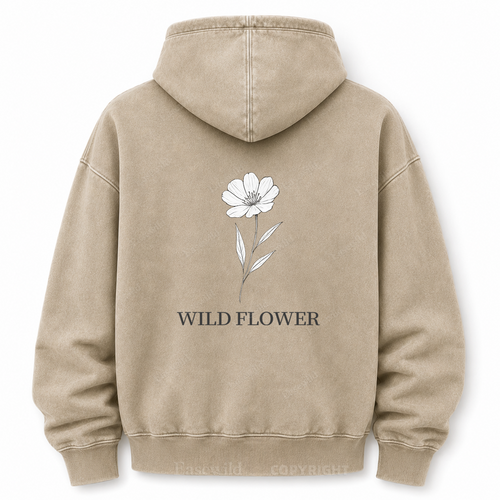 Wildflower Bouquet Washed Graphic Hoodie