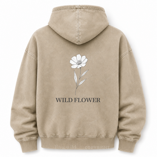 Wildflower Bouquet Washed Graphic Hoodie