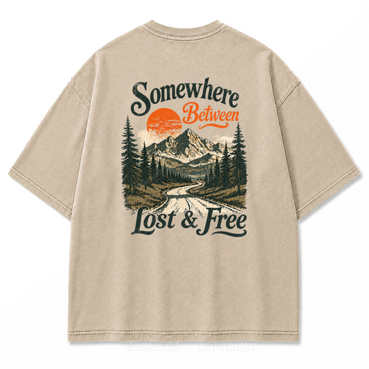 Somewhere Between Lost & Free Print Tee