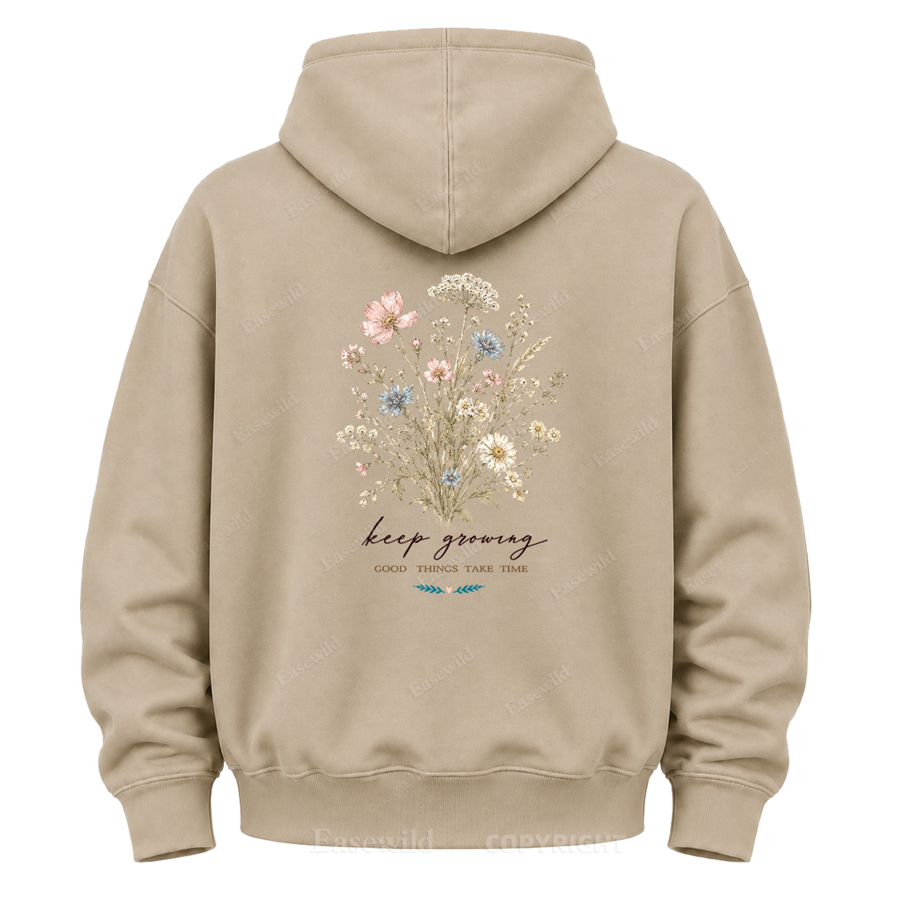 Keep Growing Wildflower Graphic Hoodie