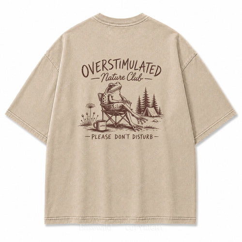 Overstimulated Nature Club Washed Print Tee