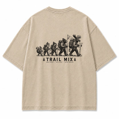 Trail Mix Woodland Hiking Crew Graphic T-Shirt