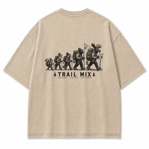 Trail Mix Woodland Hiking Crew Graphic T-Shirt