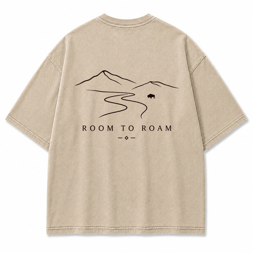 Room to Roam Mountain Bison Graphic T-Shirt