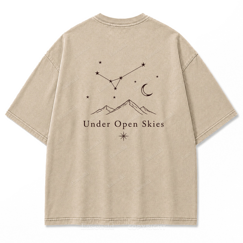 Under Open Skies Washed Print Tee