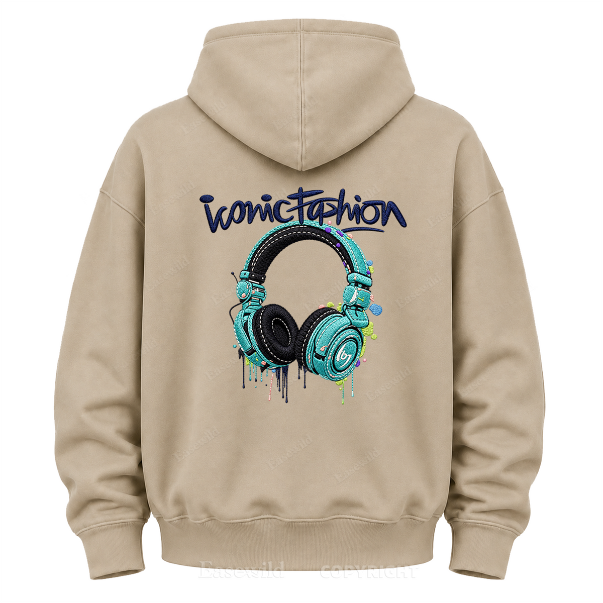 Iconic Fashion Headphones Graphic Hoodie