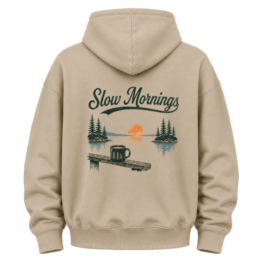 Slow Mornings Lakeside Graphic Hoodie
