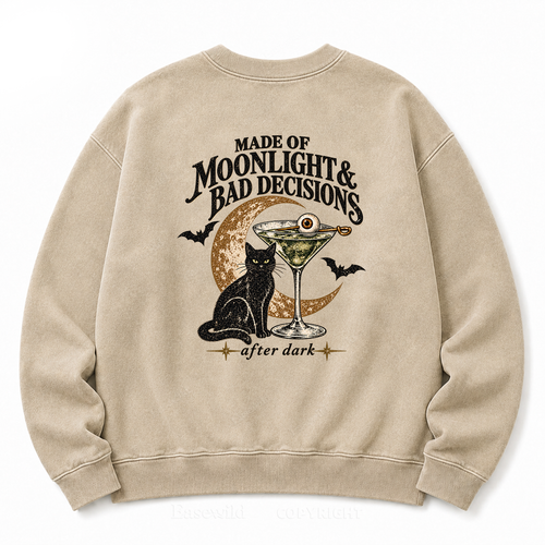 Made of Moonlight & Bad Decisions Washed Sweatshirt