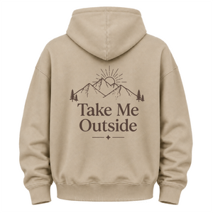 Take Me Outside Mountain Grafik-Kapuzenpullover
