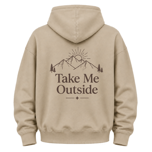 Take Me Outside Mountain Grafik-Kapuzenpullover