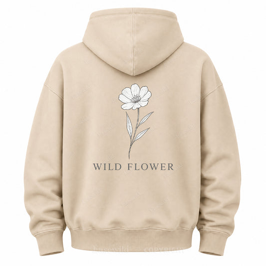 Single Stem Botanical Graphic Hoodie