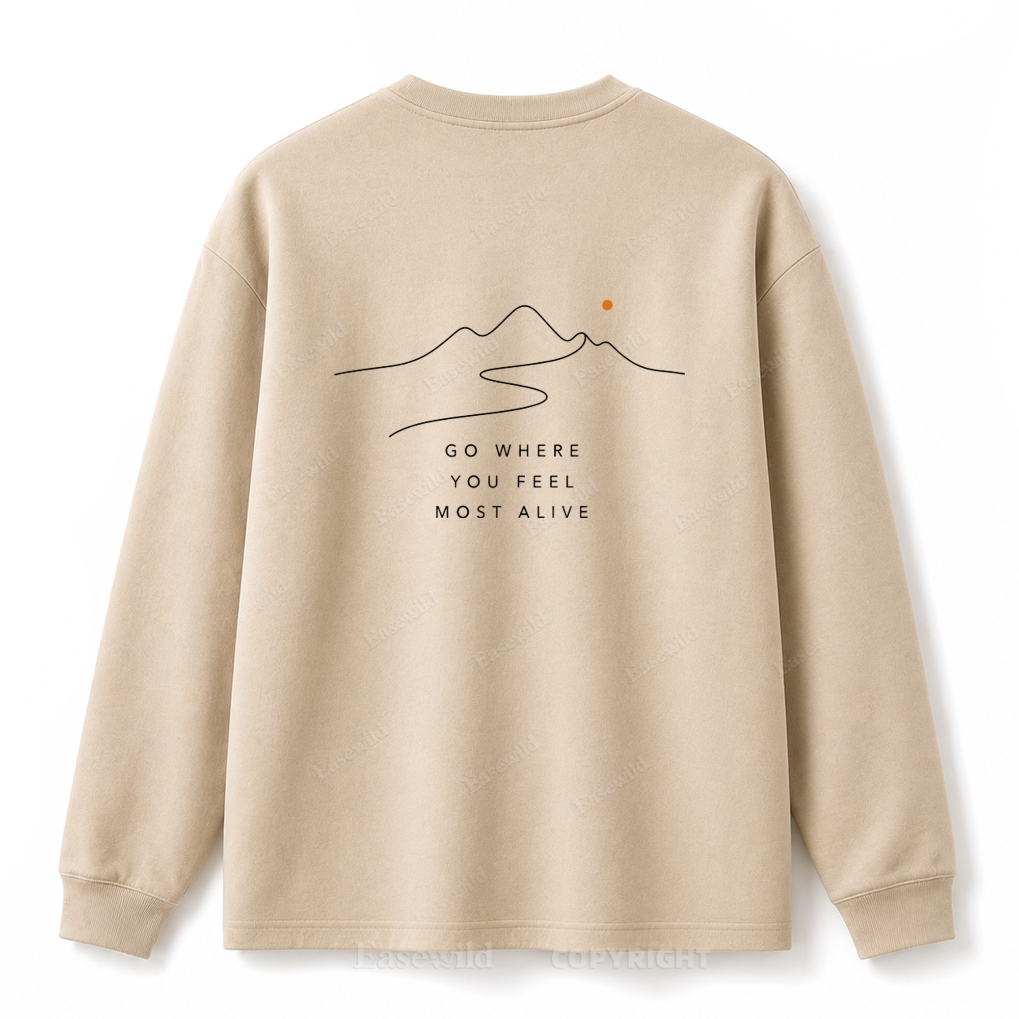 Go Where You Feel Most Alive Graphic Long Sleeve Tee