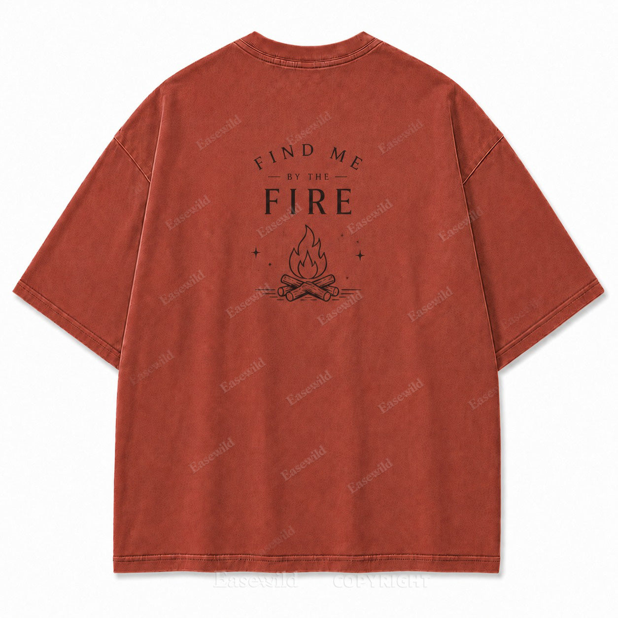 Find Me by the Fire Minimalist Campfire Tee