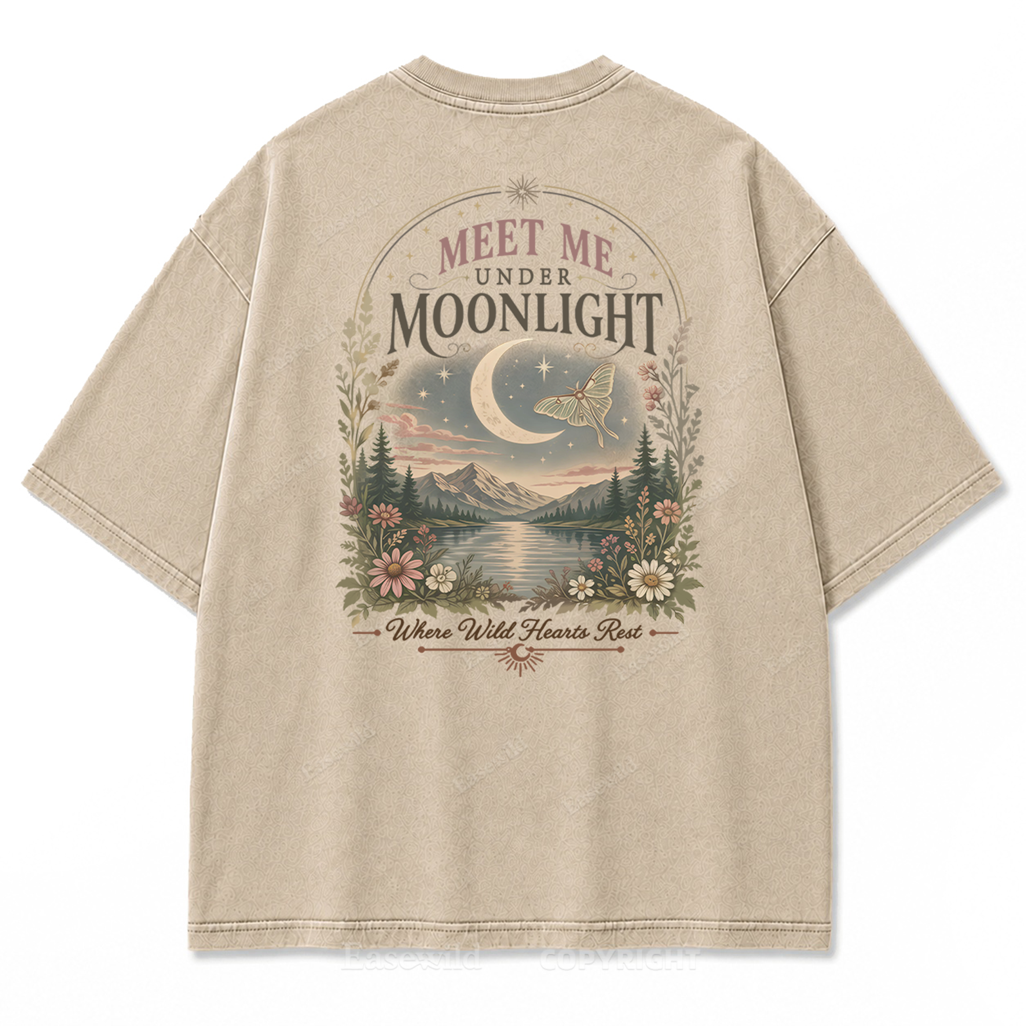 Lunar Lake Wildflower Washed Print Tee