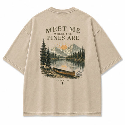 Pine Lake Escape Grafik-T-Shirt