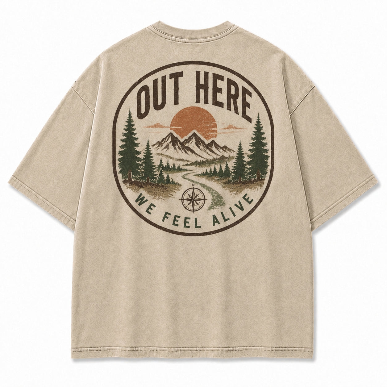 Out Here We Feel Alive Washed T-Shirt