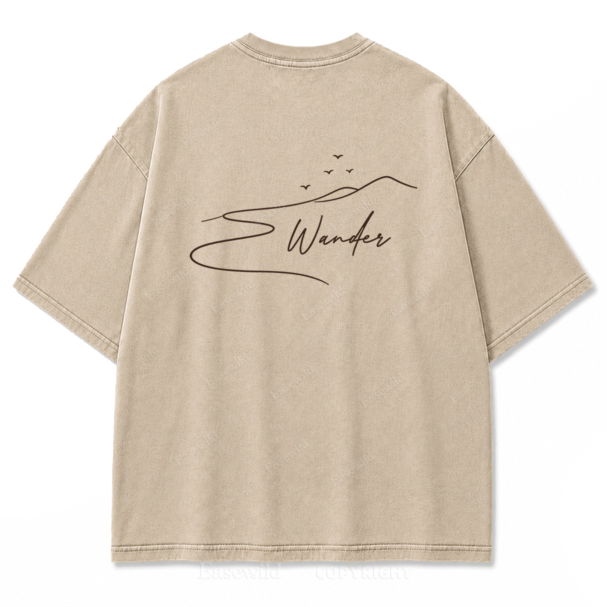 Where the Road Softens Washed Print Tee