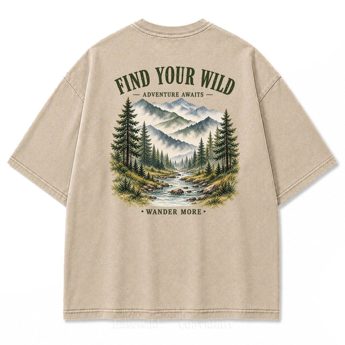 Find Your Wild Mountain Adventure Print Tee