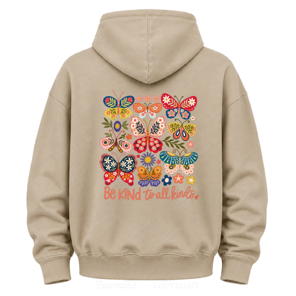 Be Kind to All Kinds Butterfly Graphic Hoodie