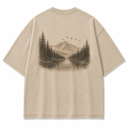 Stillwater Pines Mountain River Graphic T-Shirt