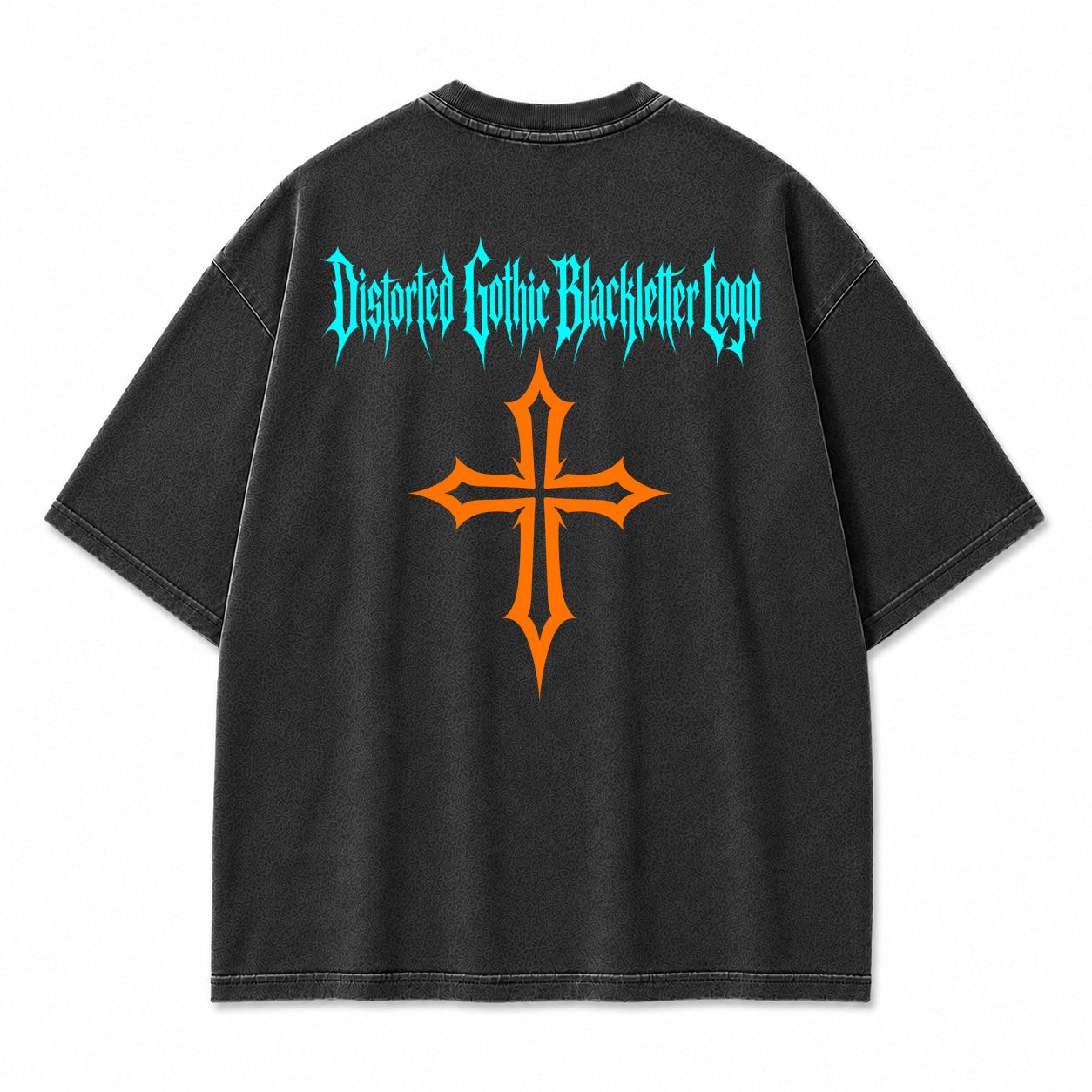 Gothic Cross Blackletter Graphic T-Shirt