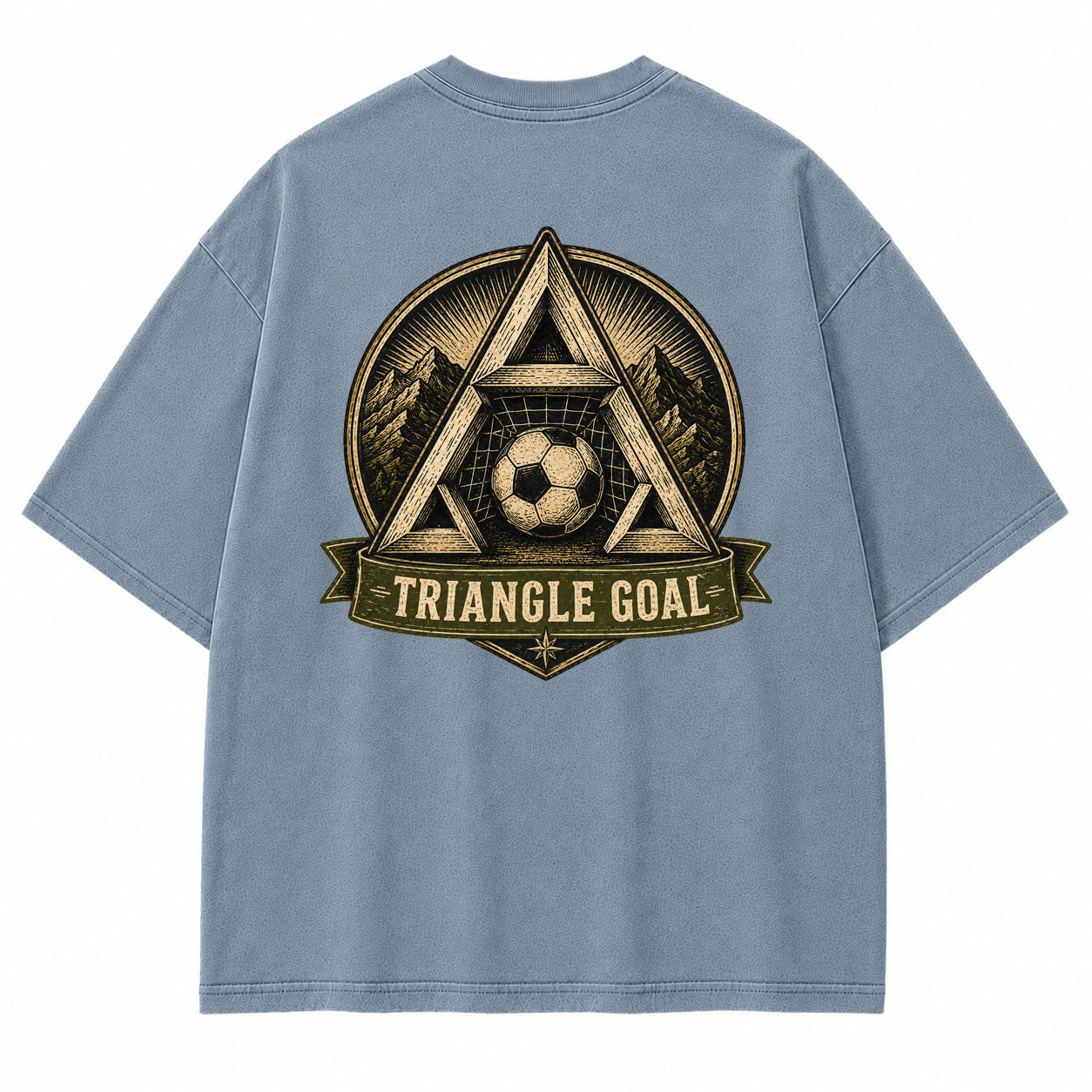 Triangle Goal Vintage Graphic T-Shirt