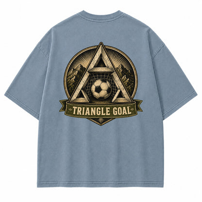 Triangle Goal Vintage Graphic T-Shirt