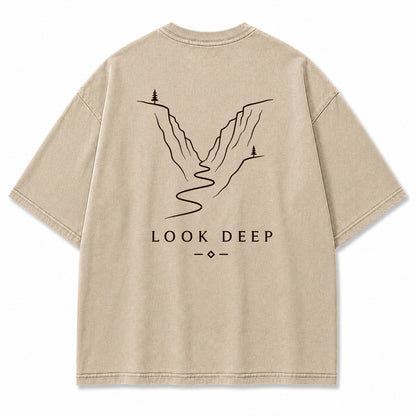 Look Deep Canyon River Graphic T-Shirt