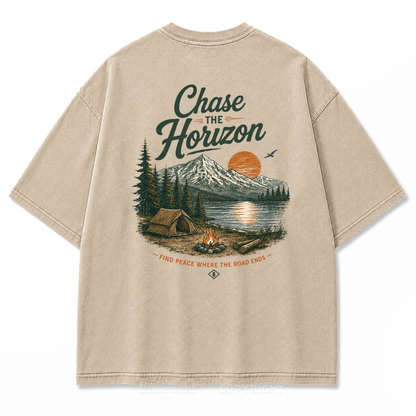 Horizon Escape See Verwaschener Print-Shirt